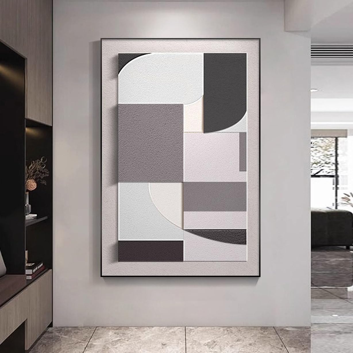 玄関収納 サイドテーブル コンソール 大理石調 高級感のある ≪人気